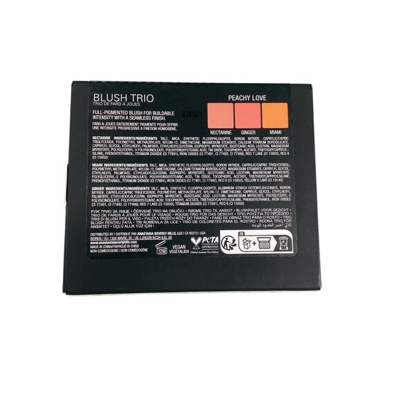 Anastasia Beverly Hills Blush Trio Peachy Love Vegan 3 Shades 0.11 Oz Compact - Picture 5 of 6